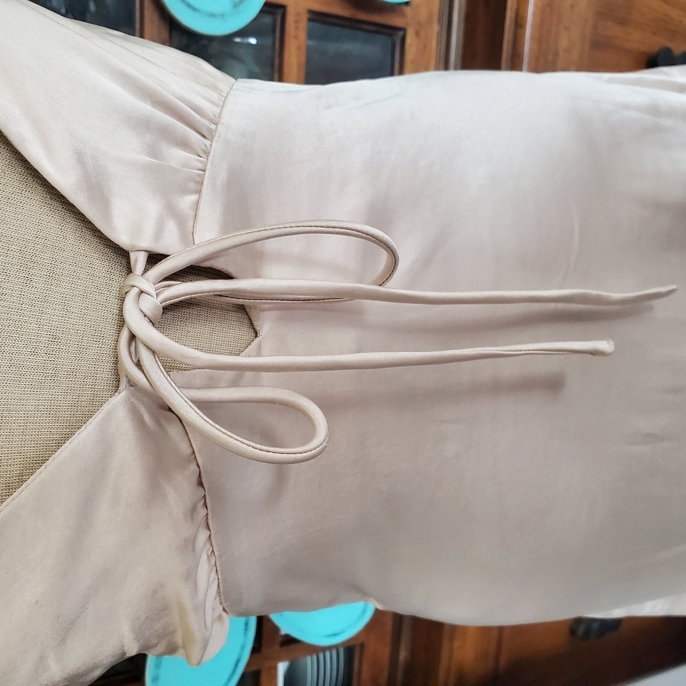 Princess Polly Cream Halter Tie Front Mini Dress - Picture 12 of 15
